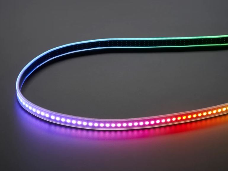 144 LED/m RGBIC Pixel Led Strip Light Black PCB IP30