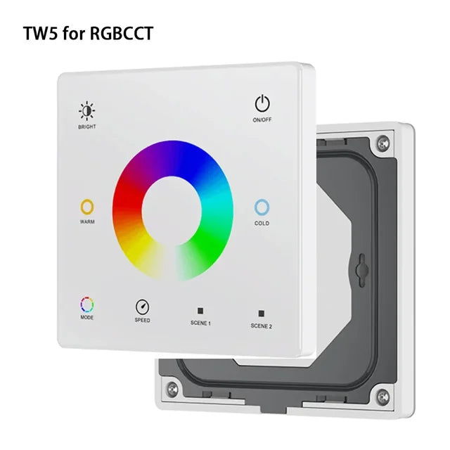 Wall Mounted Touch Panel Remote CCT/RGB/RGBW/Dim Controller