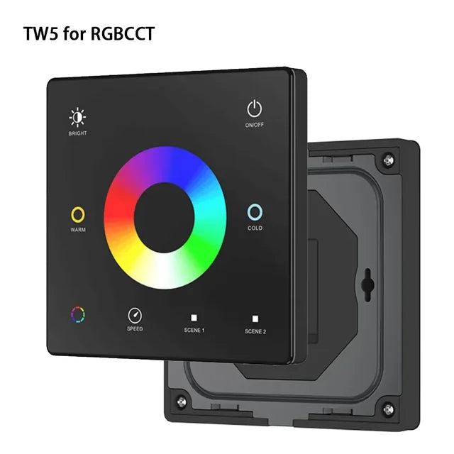 Wall Mounted Touch Panel Remote CCT/RGB/RGBW/Dim Controller