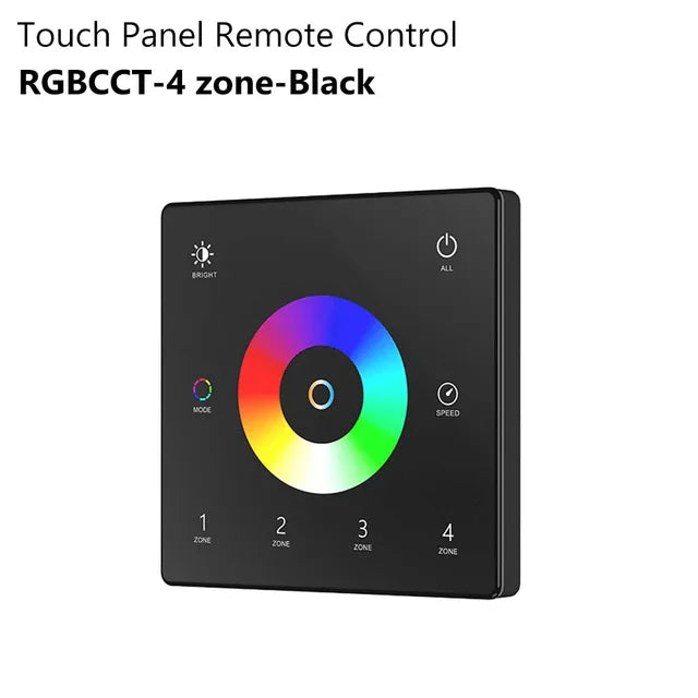 Wall Mounted Touch Panel Remote CCT/RGB/RGBW/Dim Controller