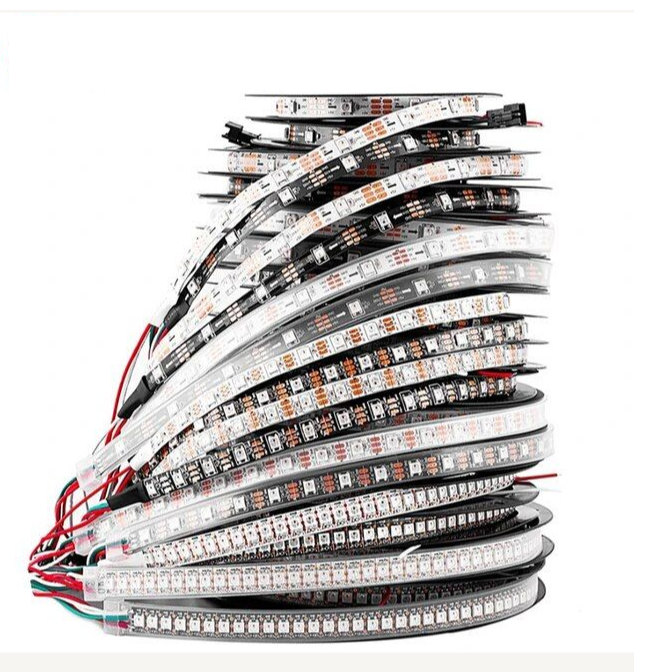 144 LED/m RGBIC Pixel Led Strip Light Black PCB IP30