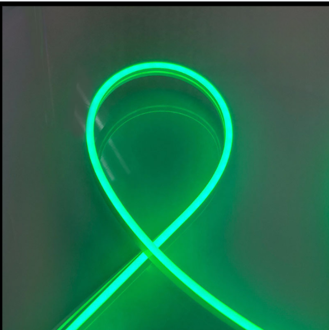 NSF2-4M Slim LED Neon Flex 9.6W 12vDC IP67 GREEN 5m/Unit