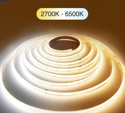 COB CCT LED Strip 16W 612 EA/M 5m/Roll