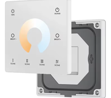 Wall Mounted Touch Panel Remote CCT/RGB/RGBW/Dim Controller