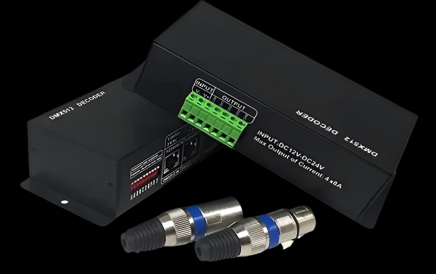 DMX512 Decoder RGBW 4CH DC12V 24V with XLR Plug