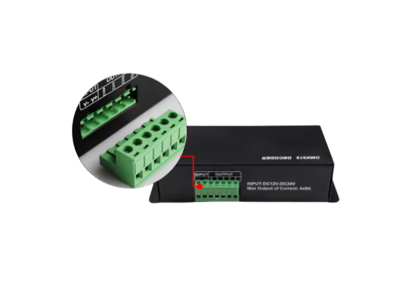 LTECH DMX512 3CH Decoder 12V-24V 8A