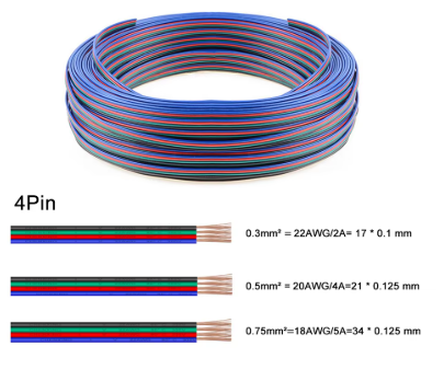LED Cable Connector Extension Wire