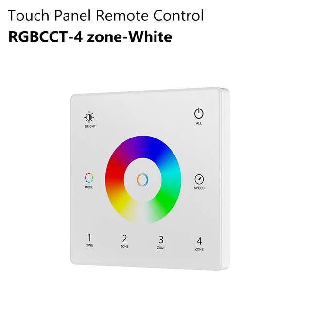 Wall Mounted Touch Panel Remote CCT/RGB/RGBW/Dim Controller