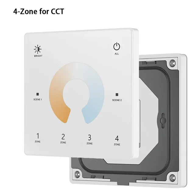 Wall Mounted Touch Panel Remote CCT/RGB/RGBW/Dim Controller