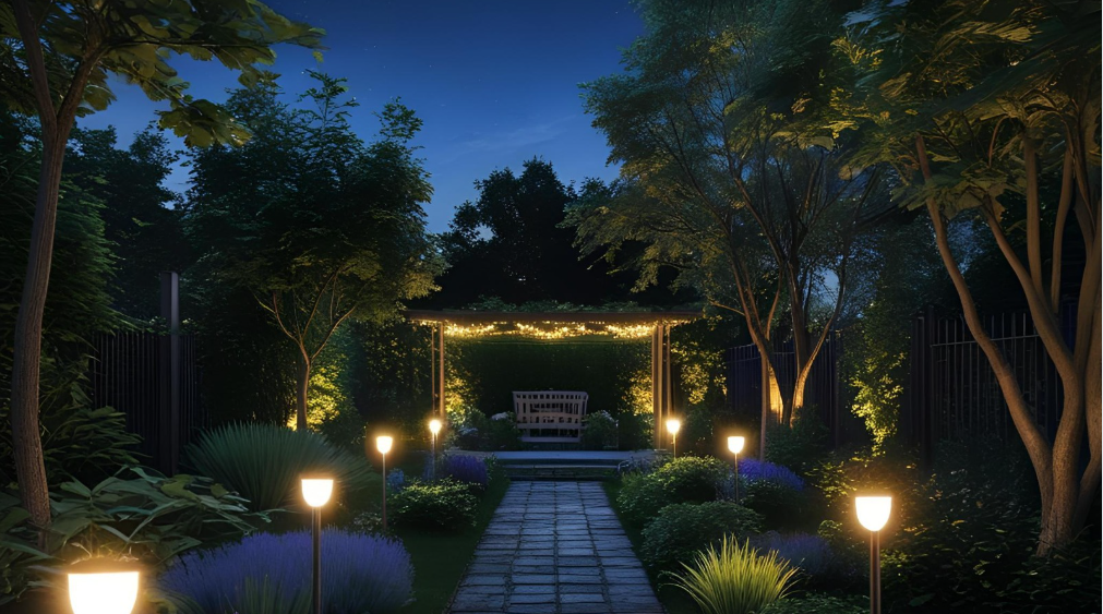 LED Lighting for Outdoor Spaces: Tips for illuminating your garden or backyard with LED lights.