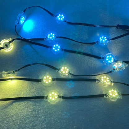 LED Addressable RGB Pixel Module 20 Pixels/String 30mm IP68 1.44W/Pixe ...