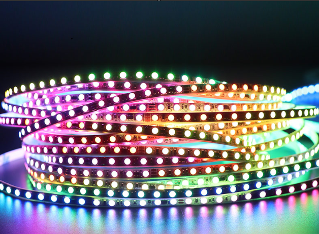 10m Ultra-slim 5mm RGB pixel strip for tight installs with dynamic programmable effects
