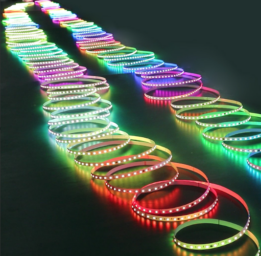 40M Ultra Long Addressable RGB LED Strip – TM1934 Pixel, Simplified Wiring