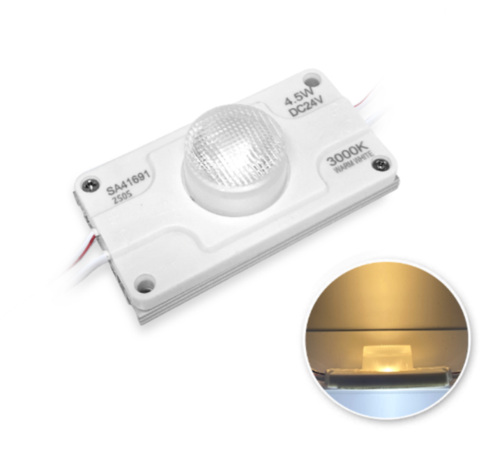 MODULE L-SIDE 1 LED 4.5W 24V 3000K IP65 20mod/unit
