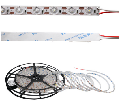 24V Diffused Lens Blue LED Strip – Wide Beam Signage Lighting