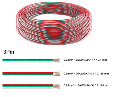 LED Cable Connector Extension Wire