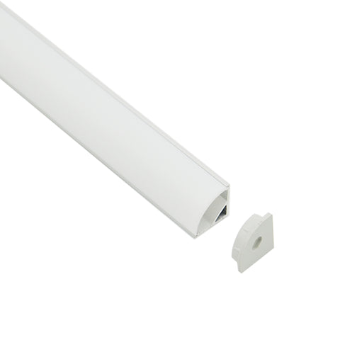 EX006-2m Corner Aluminium Profile with diffuser